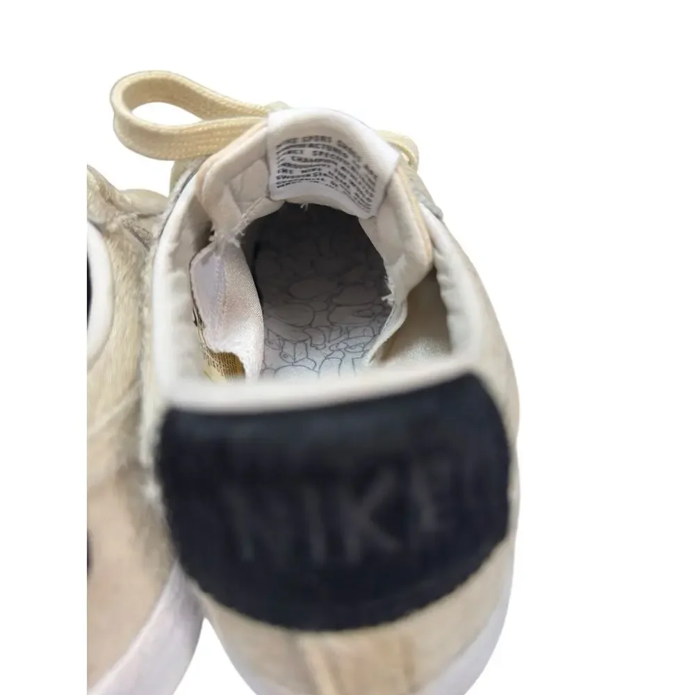 Nike SB Blazer‎ Bearbrick Pony Hair Cream Sneakers Mens 7.5 Womens 9